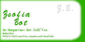 zsofia bot business card